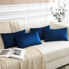Set of 4 Decorative Throw Pillow Covers Soft Velvet Solid