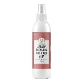 Agua De Rosas, Miel Orgánica & Aloe Vera Hidratante (500ml)