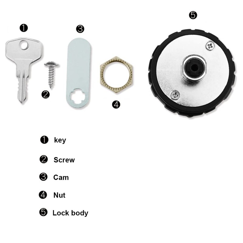 Maizoon Combination Cabinet Cam Lock 4 Digital Resettable Round Padlock