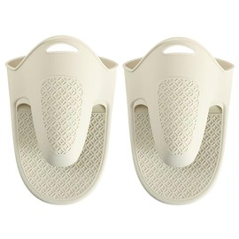 Gzummer Silicone Oven Mitts, Heat Resistant Waterproof Baking Mitts,Food Grade Material Kitchen Mitts 2PCS for Cooking （ -40°-230°） (Beige)