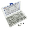 HVAZI #4-40#6-32#8-32#10-24#10-32 1/4"-20 5/16"-18 3/8"-16 Stainless Steel Nylon-Insert Locknuts Assortment