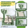 CAPHAUS Cactus Cat Tree Tower for Indoor Cats, Green Cute