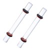 couduan 2pcs Polymer Clay Roller,Rolling Pin for Clay,Acrylic-Clear Roller Clay