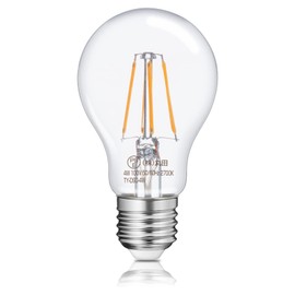 Tengyuan LED Bulb Edison Bulb E26 Base Filament Bulb 40W Equivalent Equivalent Bulb Color 4W 450lm Energy Saving Retro Clear Bulb A60 360 Degree Lighting High Color Rendering Index Ambiance Focused
