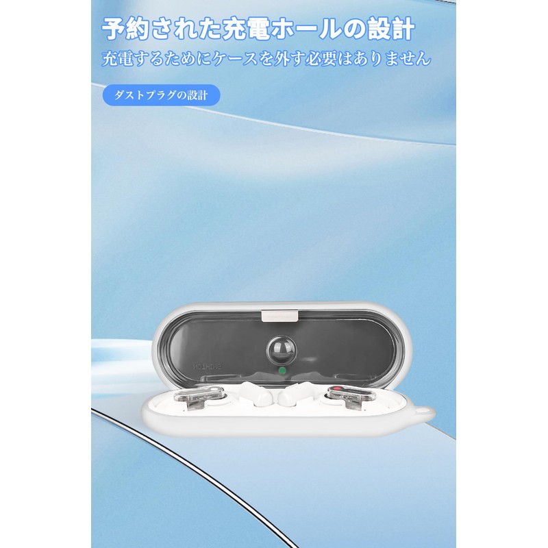 Mosasa Case for Nothing Ear (open), Clear TPU Case, Convenient