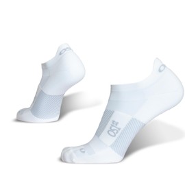 OS1st TA4 Thin Air - Calcetines para correr (1 par) con diseño especial fino para la piel, Blanco, Large