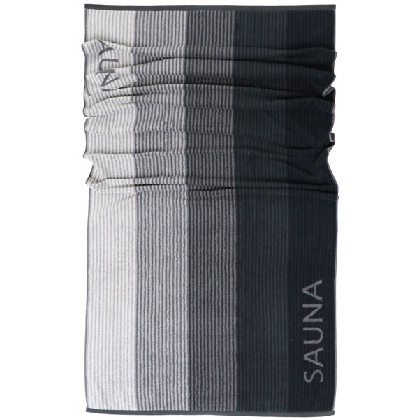Lashuma Helsinki Sauna Towel, Block Stripes 85 x 200 cm, XXL Hand Towel, Bath Towel, 100% Cotton