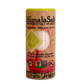 HimalaSalt Primordial Himalayan Sea Salt, Fine Grain Shaker, 6-Ounce (Pack of 6)