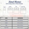 ZIMEL HOMES Non Iron Soft Poly-Cotton Plain Dyed Fitted Sheet