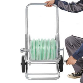 Happybuy Hose Reel Cart - The Ultimate Outdoor Watering Companion! Capable of Holding Up to 200 ft of 5/8 in Hose (Hose Not Included). A Mobile, Heavy - Duty Powder - coated Steel Tool with Wheels