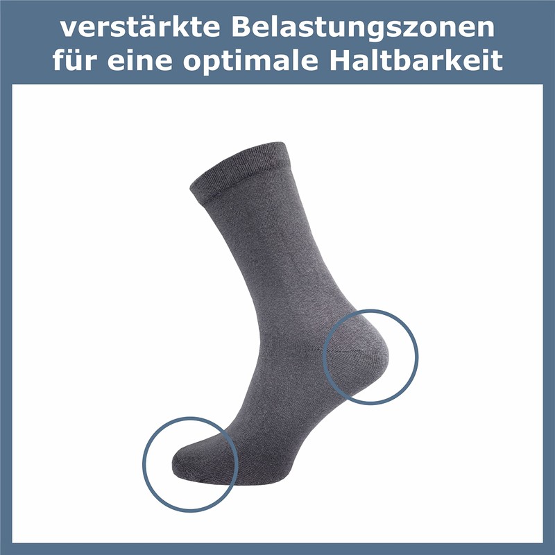 GAWILO Vein Socks for Men (9 Pairs) | Without Rubber