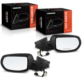 A-Premium Pair (2) Driver and Passenger Side Power Door Mirror - Compatible with Honda CR-V 2017-2022 - Non-Heated Manual Folding Black Outside Rear View Mirror - Replace# 76258TLCB01