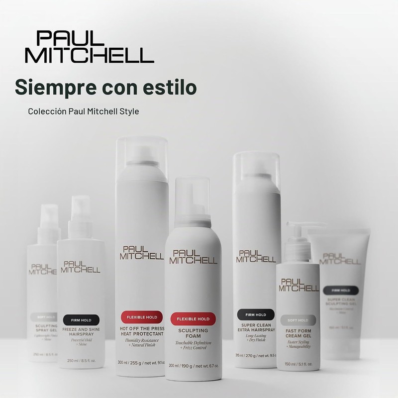 Paul Mitchell Dry Wax, Fijación de Larga Duración, Acabado Mate,