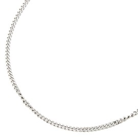 Jewelry Shop M Made in Japan Chain Necklace for Women and Men, Silver, No Gemstones