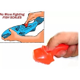 Spearfishing World Bicco Fish Scaler No Mess Plastic Fish Scaler Color Orange