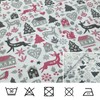 Christmas Reindeer Fabric - Extra Width 160 cm - 100%