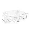 JJoexyfit Bath Toy Storage Organizer, Transparent Bath Toy Holder with