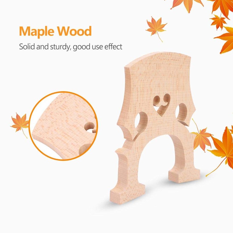 4/4 Cello Bridge Maple Professional Cello Bridge Autoajustable Fitted Bridge