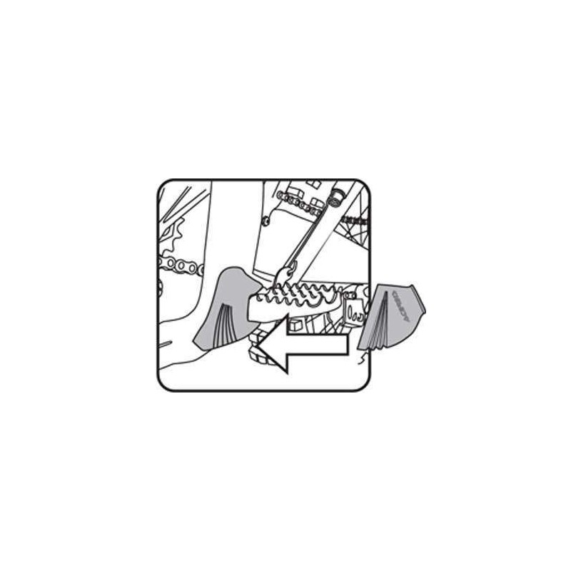 Acerbis ユニバーサルフットペグカバー (オレンジ)