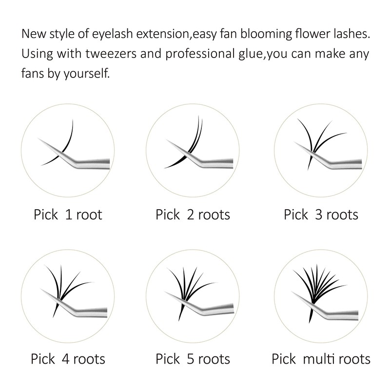 Emeda A Second Flower Eyelash Extension C D Curl, 0.07
