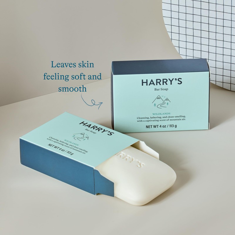 Harry's Bar Soap for Men, Wildlands Scent, 4 oz. Soap