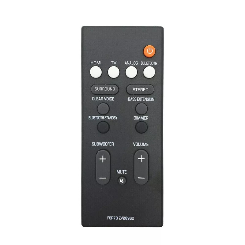 For Yamaha FSR78 ZV28960 Remote For Yamaha Soundbar YAS-106 ATS-1060