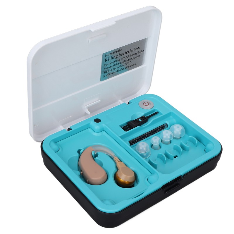 Hearing Aid Earphone Amplifier with Sterilization Box Noise Reduction Ear