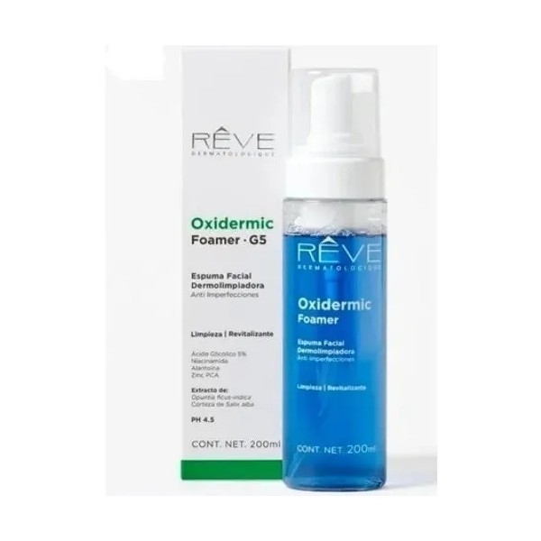 Reve Oxidermic G5 Dermo Limpiador 200ml Jabon Espuma