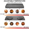 AEWHALE Countertop Double Burners with Removable Griddle Pan Non-stick,1800W Electric