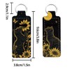 FREEBLOSS 2Pcs Chapstick Holder Keychain Cat Lip Balm Keychain Holder