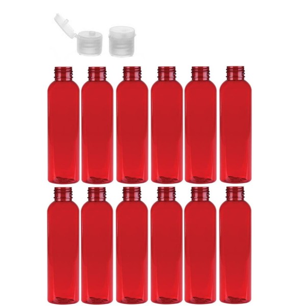 Premium Essential Oil 2 Ounce Cosmo Round Bottles, PET Plastic