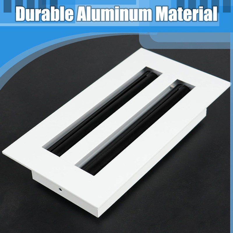BJADE'S Linear Slot Diffuser,6''x6'' Air Vent Grille,3 Slot HVAC Standard