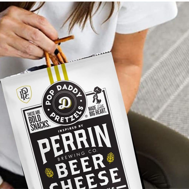 Pop Daddy Flavored Pretzels Sticks | Perrin Beer Cheese Flavor