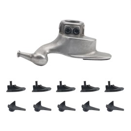 Nienloop 28 29 30mm Mount Demount Tool Head Stainless Steel Tire Machine Accessory with 6 Sets Protector for Tire Changer (29mm Hole Dia)