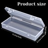 12 Pack 6 Inch Plastic Storage Boxes, Small Rectangle Clear