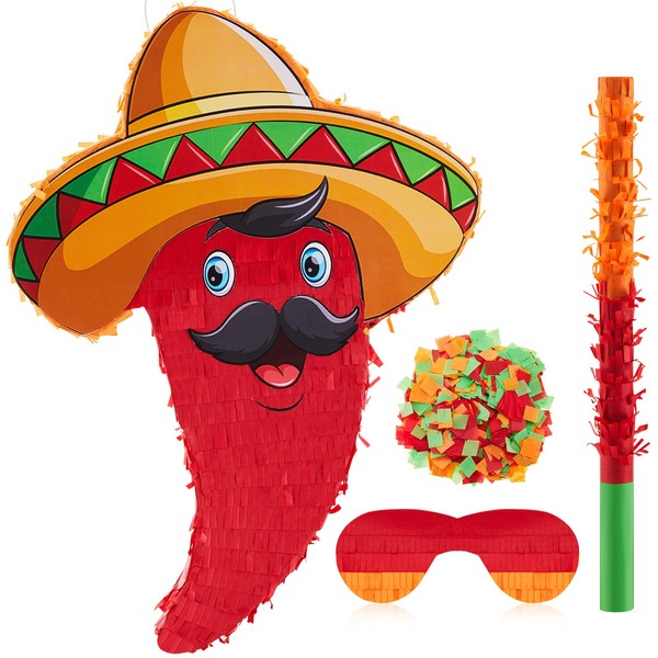 Lewtemi Mexican Piñata Small Red Chili for Birthday Party Cinco