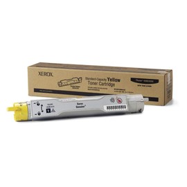 Xerox 106R01075 Phaser 6300 6350 Toner Cartridge (Yellow) in Retail Packaging