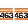463 Decal Sticker Set for Bobcat® Skid Steers | Replaces OEM # 6733367
