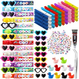VioraWhite 40 Sets Cheer Pins Multicolored Spirit Clips Volleyball Clothespins for Backpacks 400 Pcs Colored Beads Decorations for Cheer Team Gifts Bulk(Multicolor,Vibrant)