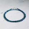 Unbranded 2MM Malachite Azurite Beads Choker Minimalist Healing Gemstone Women's