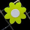 Jinshining Fluorescent Yellow Flower Petals Petal Embedded Tennis Racket Vibration