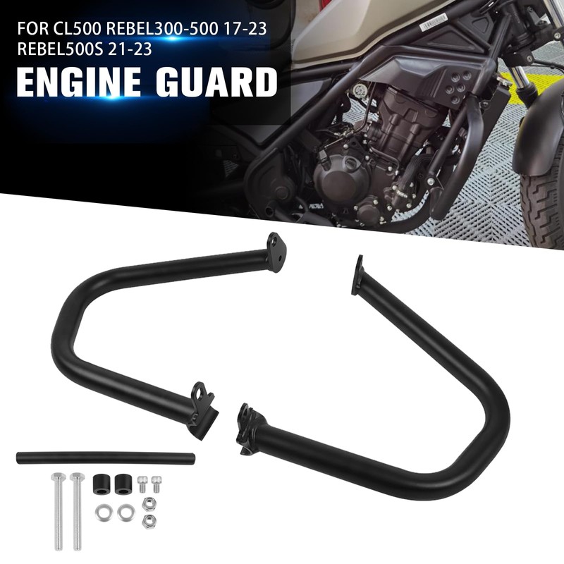 CHIFUN Engine Guard Highway Steel Crash Bars Bumper Replacement for