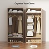 Pipishell Hanging Closet Organizer 6-Shelf, Hanging Shelves for Closet with