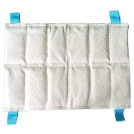 Compresa Húmedo Caliente Tamaño Lumbar Chica de 25x45 cm Rellena de Bentonita para Compresero