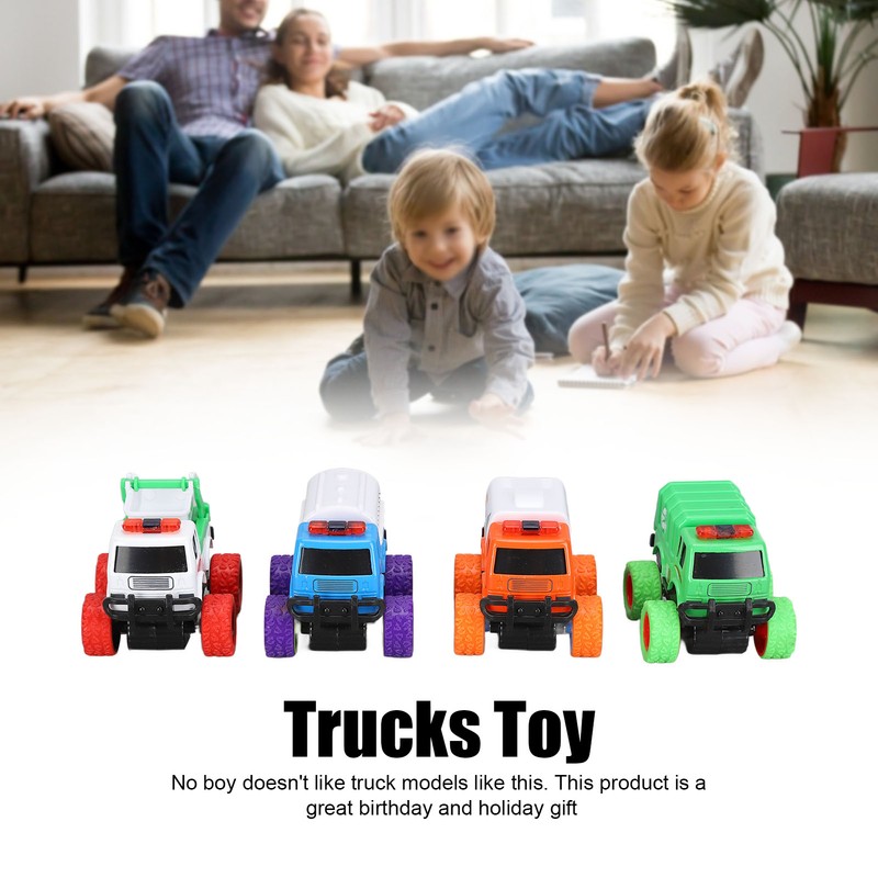 Pull Back City Cars Alloy Cartoon Q Version Sanitation Truck