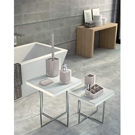 Gedy Rainbow Bicchiere, Resina, Beige, 7,2 x 7,2 x 11