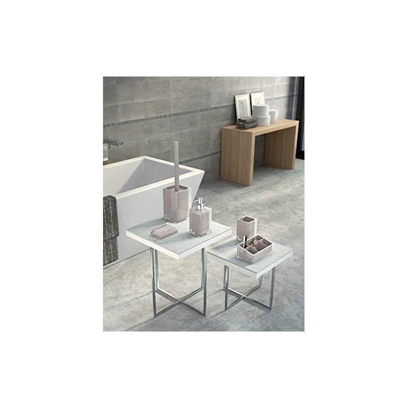 Gedy Rainbow Bicchiere, Resina, Beige, 7,2 x 7,2 x 11