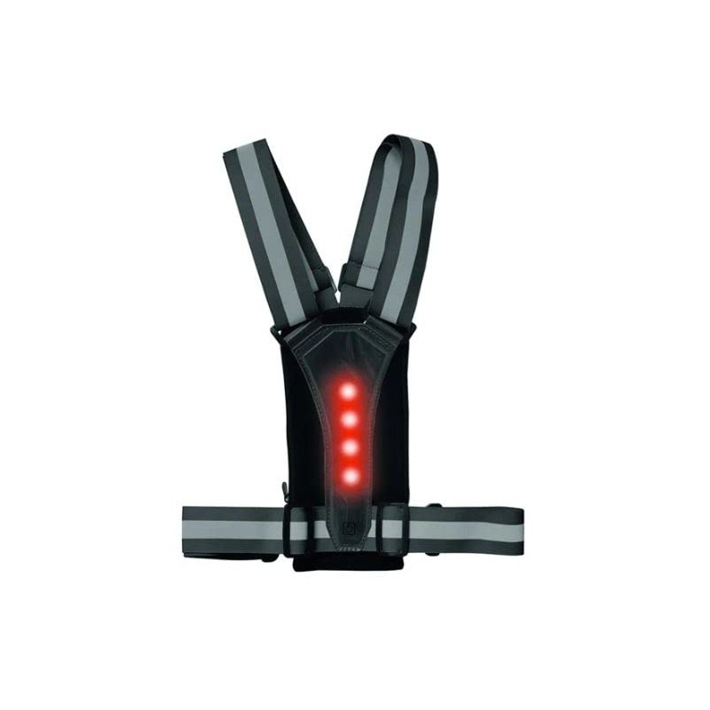 Ultimate Performance Stile LED Runners Phone Vest Black/Reflective