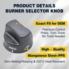 Cosamatcozon PA010080 Upgraded Burner Selector Knob (Black) - Compatible with