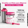 Creatina Mujer 5000mg Colágeno Bovino Bcaa Recuperación Sin Sabor